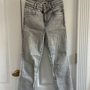 PAIGE Women's High Rise Light Gray Jeans